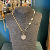 Split Coin Mixed Pearl Necklace | Phillip Allen Hefner