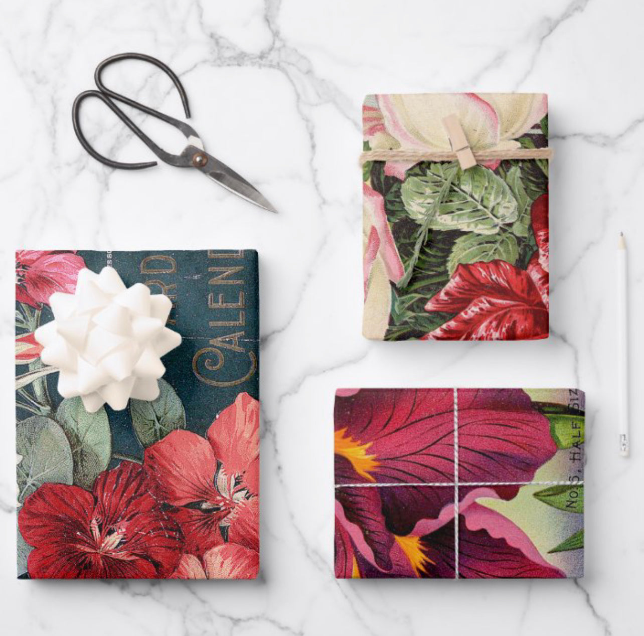 Feuilles simples d'emballage/découpage de créateur | 19