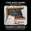 Rustic Wood Framed Chalkboard {10” X 14”}