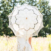 Parasol antique en dentelle de Battenburg