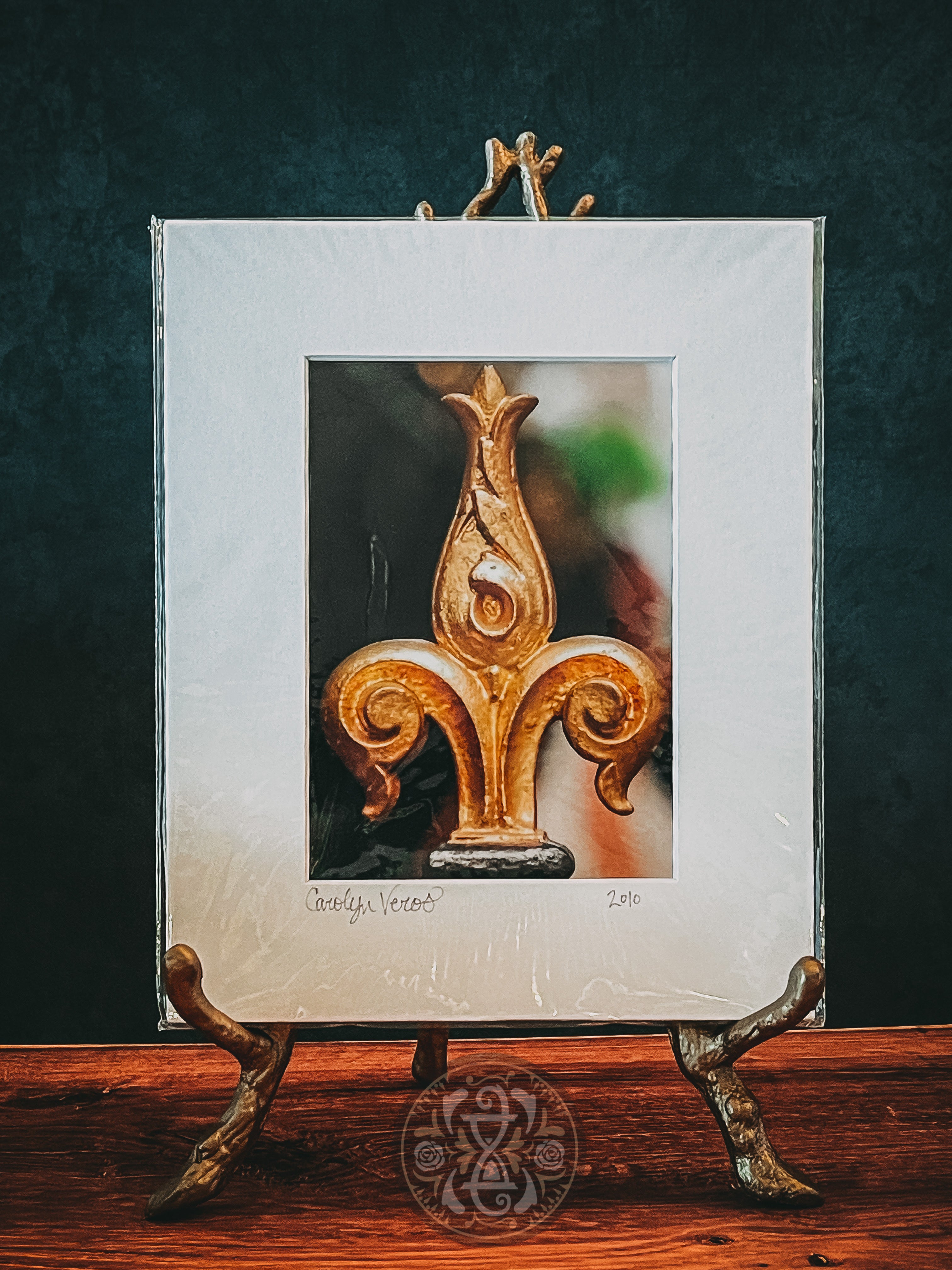 Matted Photo Art | Fleur de Lis Ironwork 2010 {local artist}