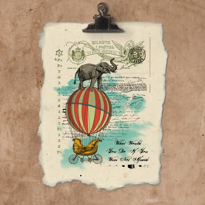 If You Were Not Afraid 12x16 Art Print on Handmade Paper
