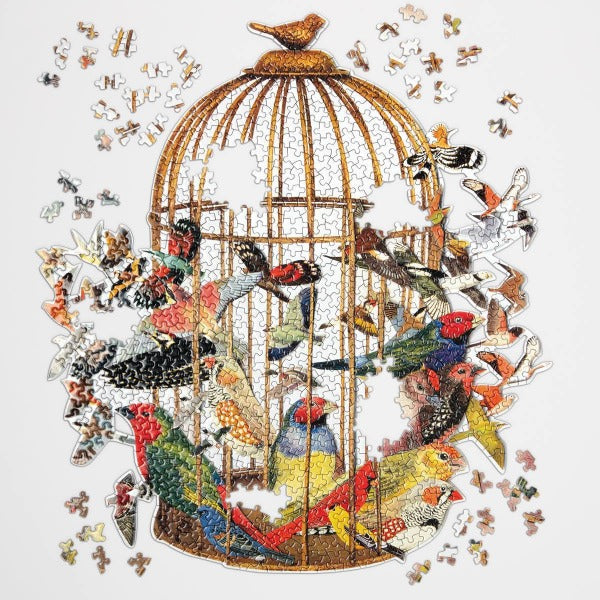 Bouquet of Birds Shaped Puzzle {750 pc}