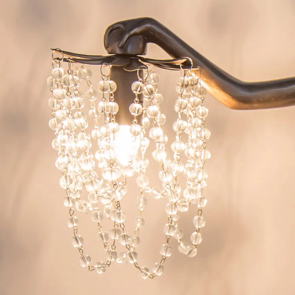 {SPECIAL ORDER} Eirene Bronze Beaded Table Lamp {23.75
