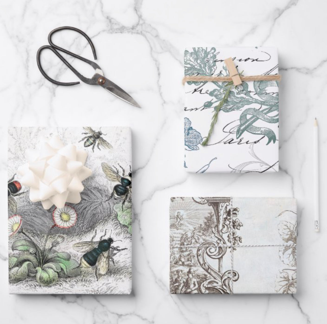 Feuilles simples d'emballage/découpage de créateur | 19