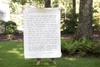 Beautiful Darling {Letter for Sophie} Wall Tarp