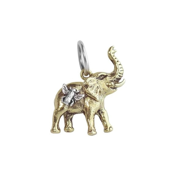 Bee Saved | Elephant Charm {Brass}
