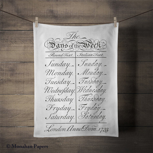 Sketch Tea Towel {Multiple Styles}