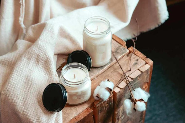 Bougie en pot Mason | Volcan
