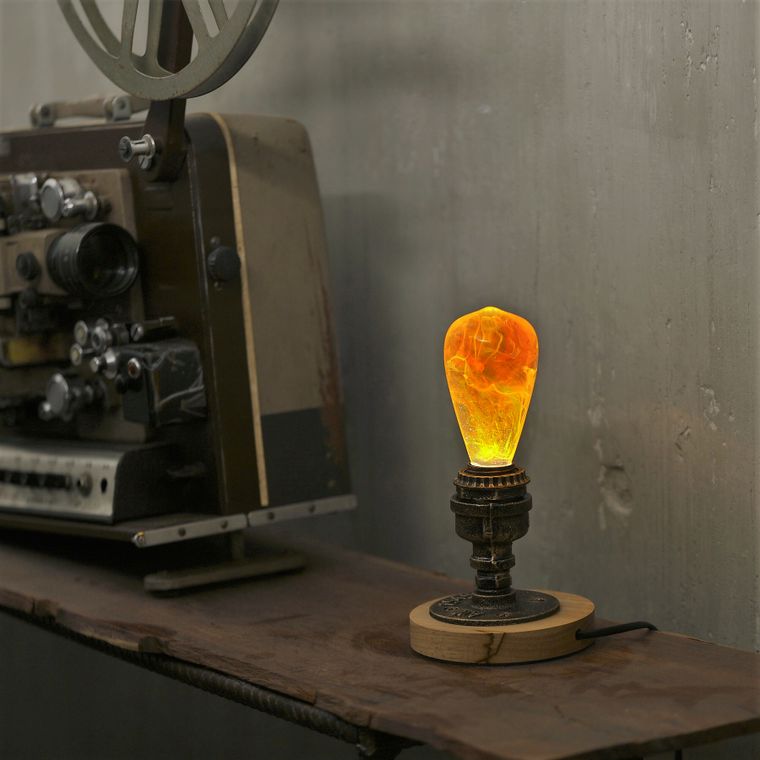 Handcrafted LED Resin Bulb | Nebula