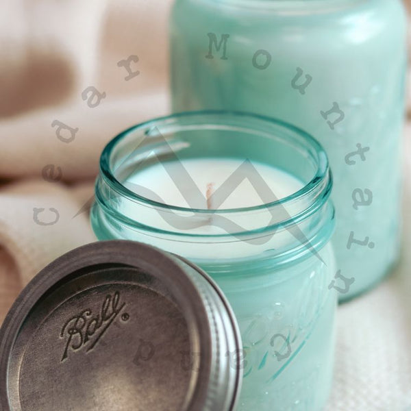 Bougie en pot Mason | Volcan