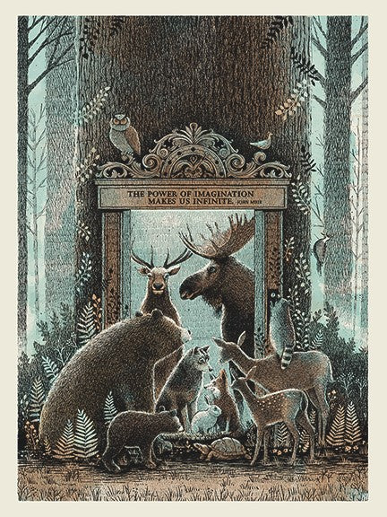 Woodland Party Animals Art Prints {24" x 18"}