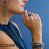 Bague empilée Miriam | Bleu Venise