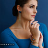 Bague empilée Miriam | Bleu Venise