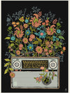 Impressions d’art florales vintage sur la technologie {12" x 16"}