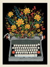 Impressions d’art florales vintage sur la technologie {12" x 16"}