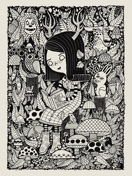 Woodland Creatures Art Print {18" x 24"}