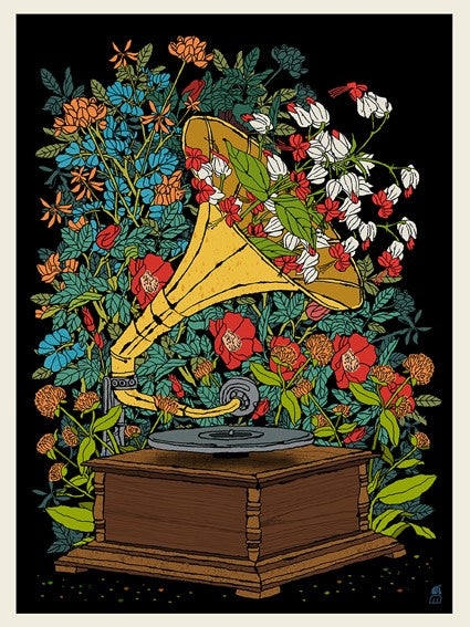 Impressions d’art florales vintage sur la technologie {12