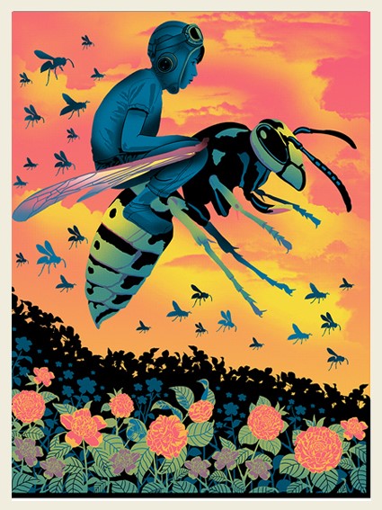 Yellowjacket Attack Art Print {16" x 20"}