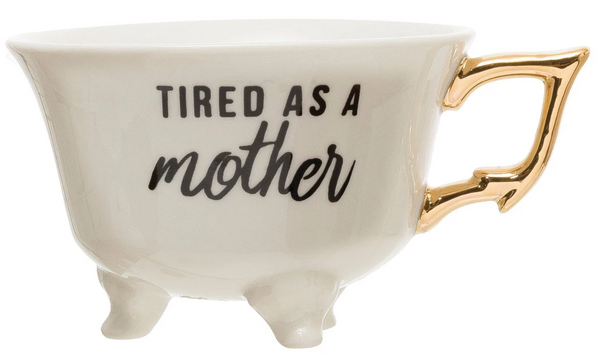Tasses à thé à pieds en grès {styles multiples}