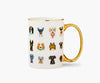 Tasse en porcelaine de hot-dogs