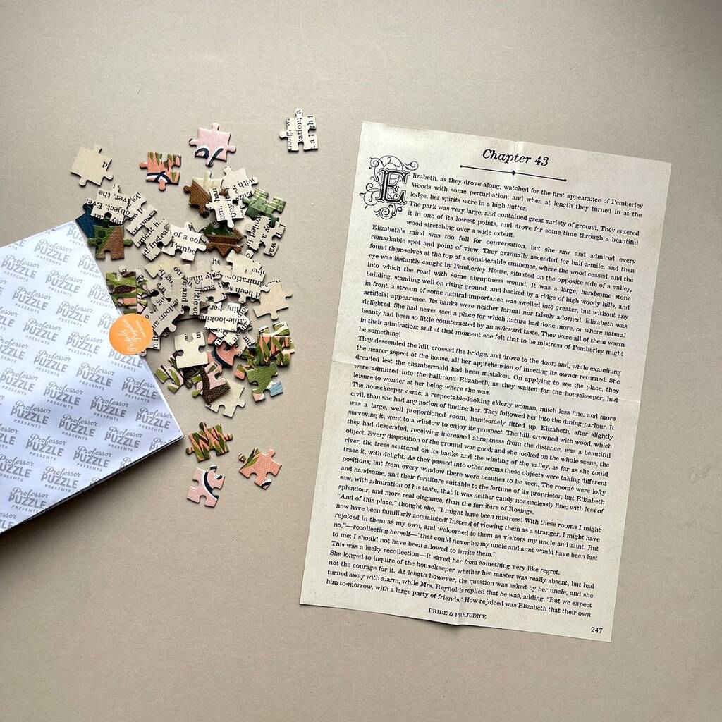 Pride & Prejudice Double-Sided Book Puzzle