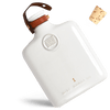 Ceramic Flask with Brass & Leather Details