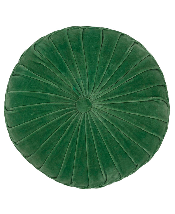 Oreiller rond en velours | 16" | Reine-claude