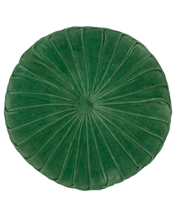 Round Velvet Pillow | 16" | Greengage