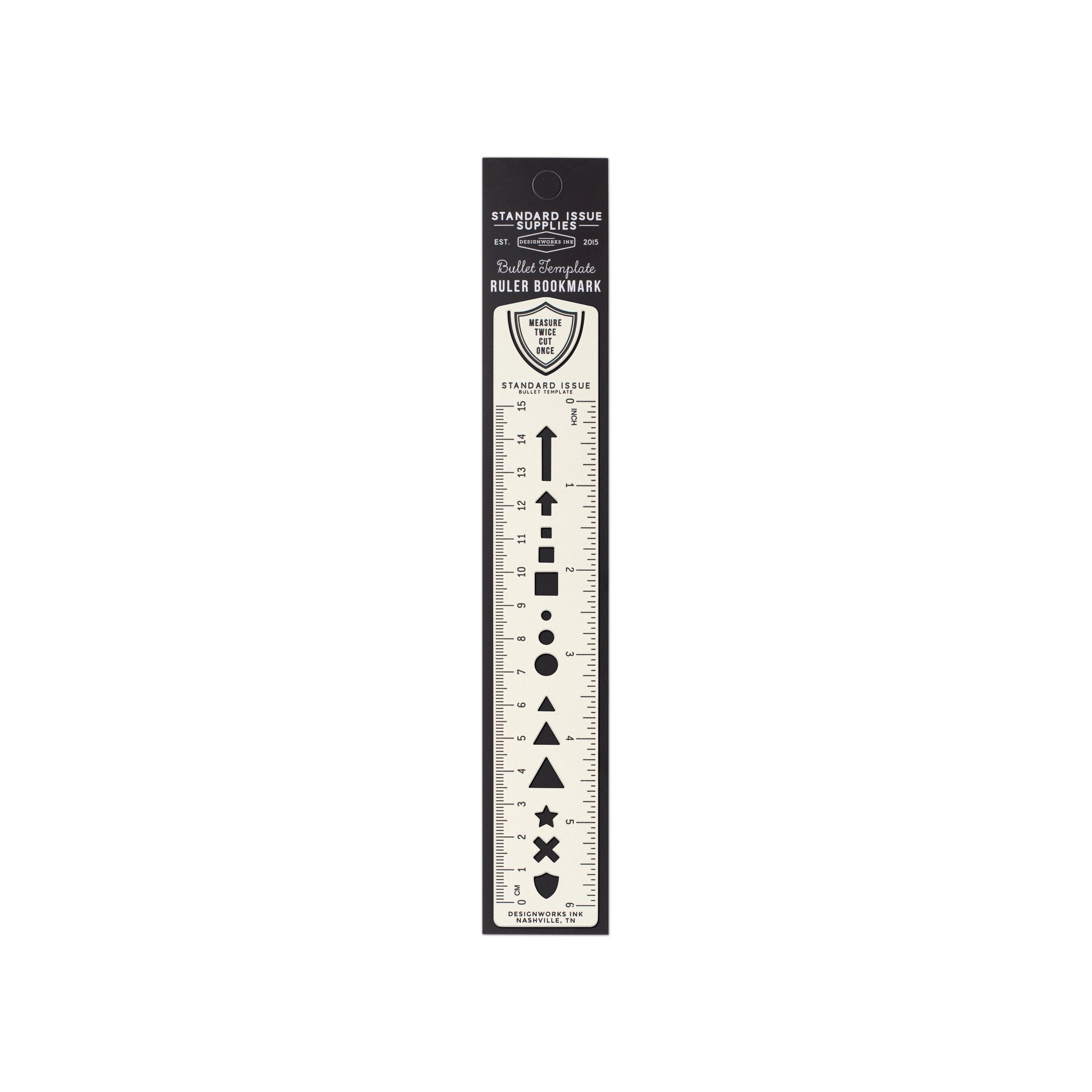 Bullet Template Ruler & Bookmark | Standard Issue Collection {multiple styles}
