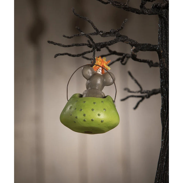Ornement de souris de fête en grenouille