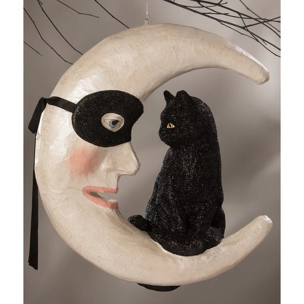 Hallow's Eve Cat On Moon