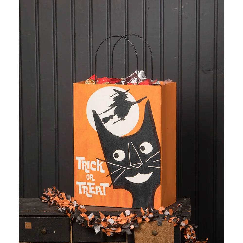 Large Tin Halloween Treat Bag