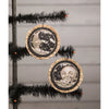 Man in the Moon Disc Ornaments {set of 2}