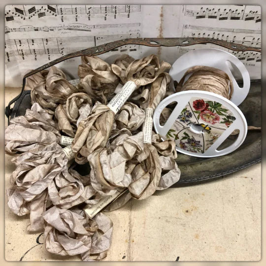 Aged Ribbon | 5 yds. {multiple colors}