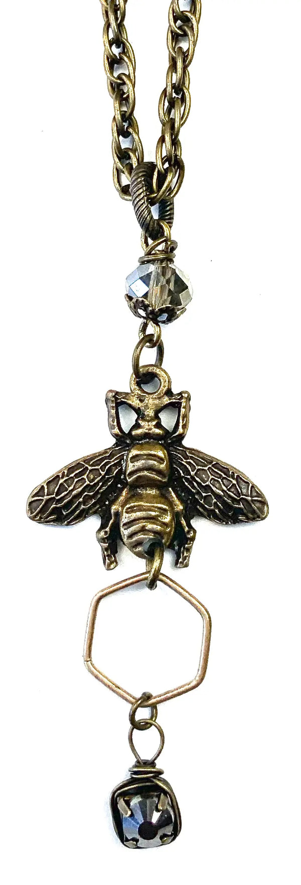Collier pendentif juste abeille