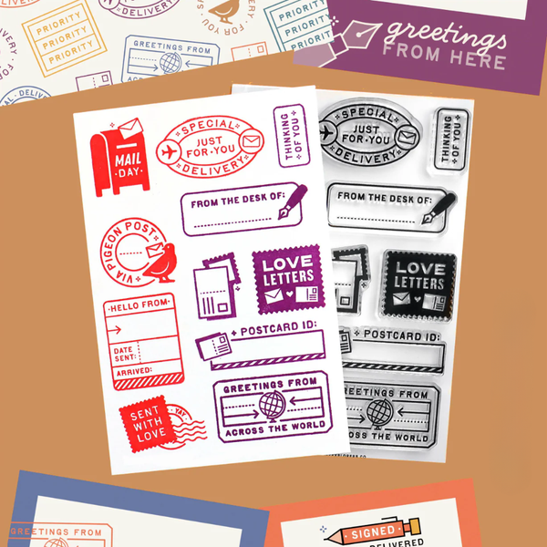 Love Letters 4x6 Clear Stamp Set