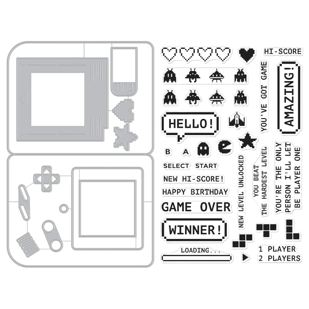Retro Game Stamp + Die Bundle | Ralph Tyndall {15% off!}