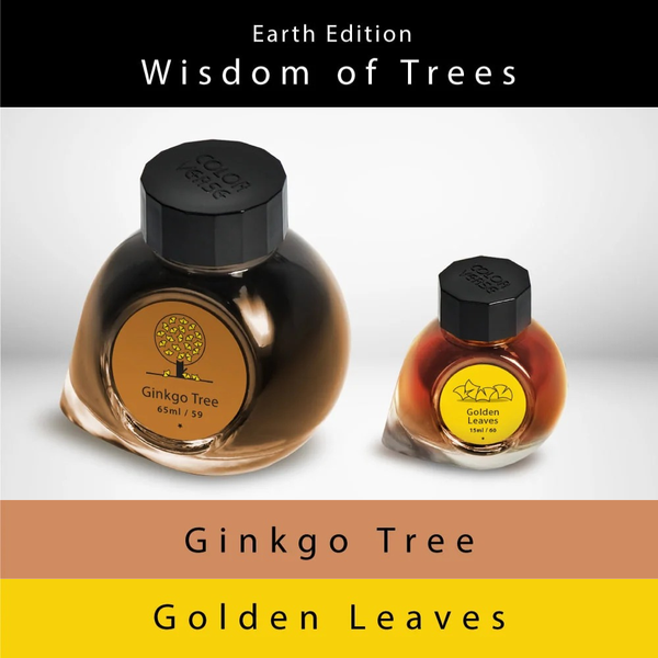 Ginkgo Tree & Golden Leaves {Earth Edition} Fountain Pen Ink