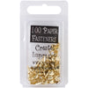 Gold Heart Mini Metal Paper Fasteners