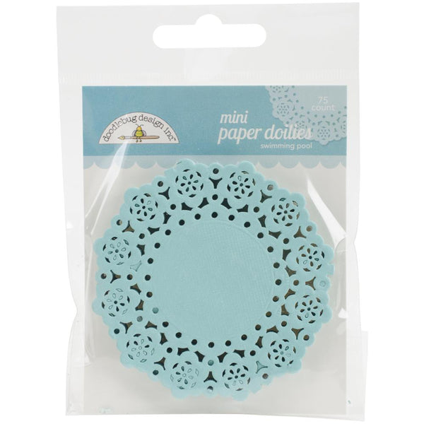 Swimming Pool 3" Mini 75ct Paper Doilies
