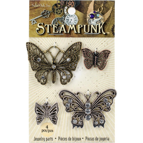 Steampunk Butterflies Metal Adornments {arrives 9/30}
