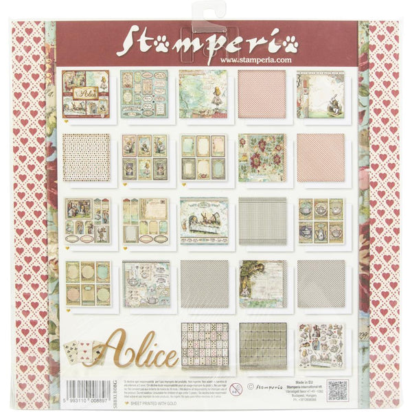 Stamperia You and Me Paper Pad Backgrounds 12x12