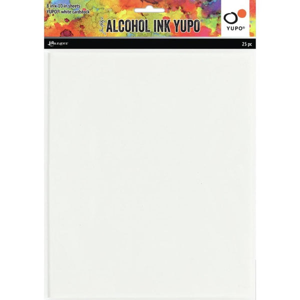 Tim Holtz Alcohol Ink White Yupo Paper | 8x10