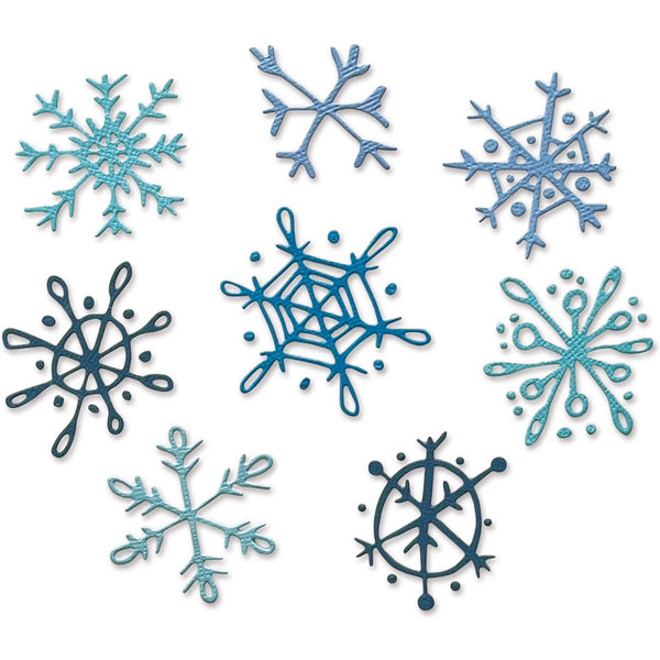 Scribbly Snowflakes Thinlits Die Set | Tim Holtz