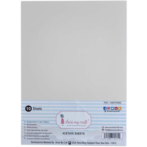 Acetate A4 Sheets 10pk