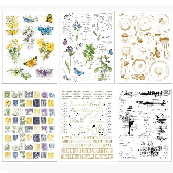 Curators Botanical 6x8 Rub-Ons
