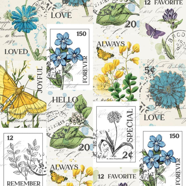Botanical Postage Stamp Washi {Curators}