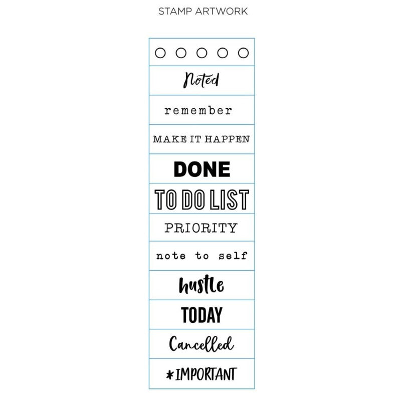 Planner Words & Phrases Rolling Stamp
