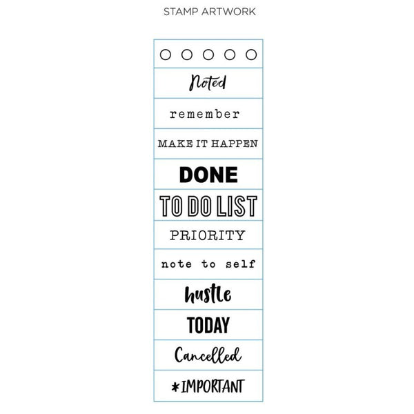 Planner Words & Phrases Rolling Stamp